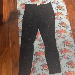Alice + Olivia Black Sparkly Jeans - size 27